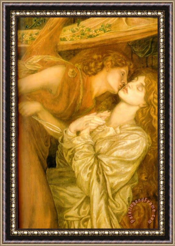 Dante Gabriel Rossetti Dante's Dream at The Time of The Death of Beatrice [detail] Framed Painting